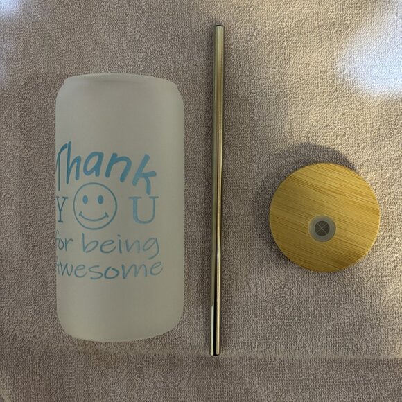 Thank You Cup with lid & straw - Picture 5 of 9